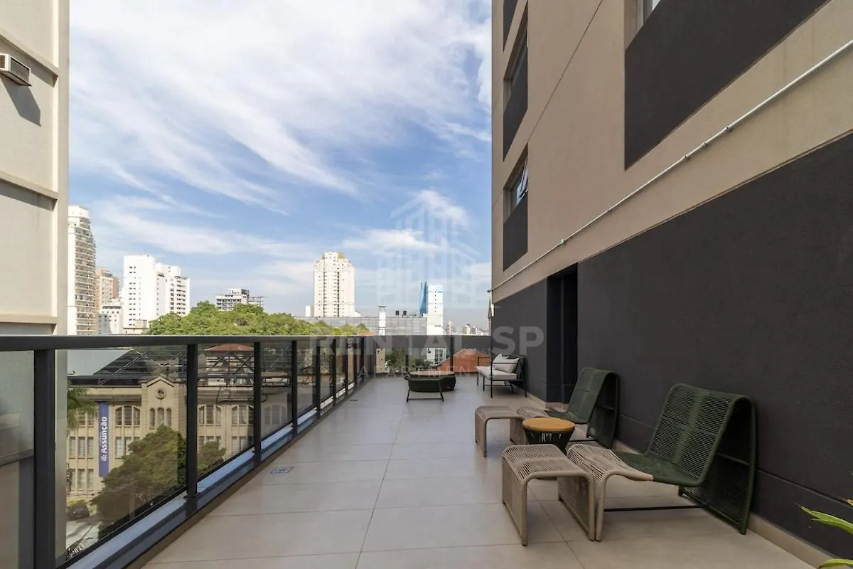 Piscina No Rooftop Otimo Studio No Jardim Paulista Sao Paulo Apartment